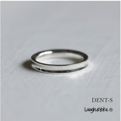 逆甲丸リングDENT-S｜3.0mm幅｜シルバー925｜ 【Laugh＆Yoke】｜Artisan Works