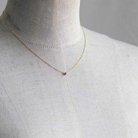 Birthday Stone Necklace 誕生石ネックレス【1.2.3.6.8.10.11.12月】｜K18YG｜[Artisan Works]
