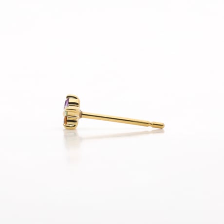 大切な絆を誕生石で紡ぐピアス【5石-選べる誕生石】｜K18YG｜Family Pierce Penta（ファミリーピアス・ペンタ）｜Artisan Works