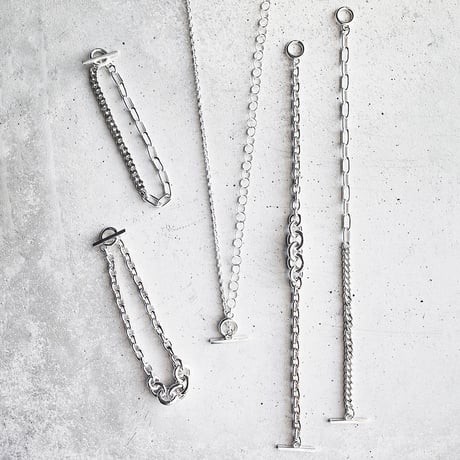 グラデーションチェーンブレスレット｜Silver925｜ONE OFF