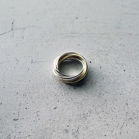 5連Ring 【Quintuple】｜シルバー×真鍮｜[Artisan Works]