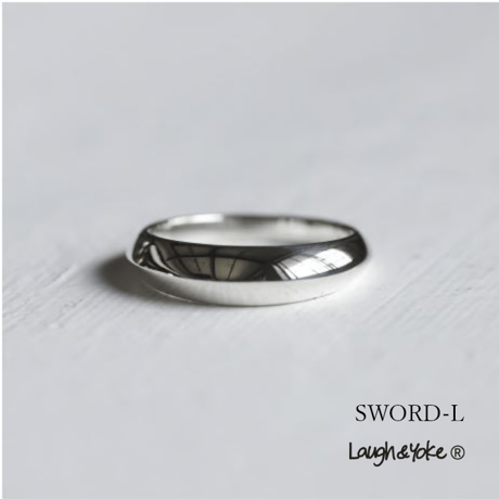 大ぶり剣腕リングSWORD-L｜4.6mm幅｜シルバー925｜ 【Laugh＆Yoke】｜Artisan Works