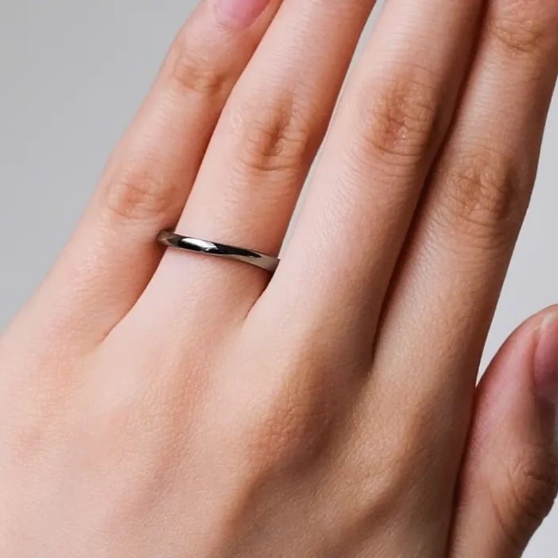 タンタルの指輪｜ひねりリング【2本セット】金属アレルギー対応リング