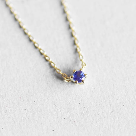 Birthday Stone Necklace 誕生石ネックレス【1.2.3.6.8.10.11.12月】｜K18YG｜[Artisan Works]