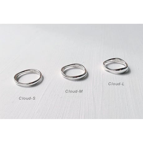 ゆらぎデザインリング CLOUD-M｜シルバー925｜ 【Laugh＆Yoke】｜Artisan Works