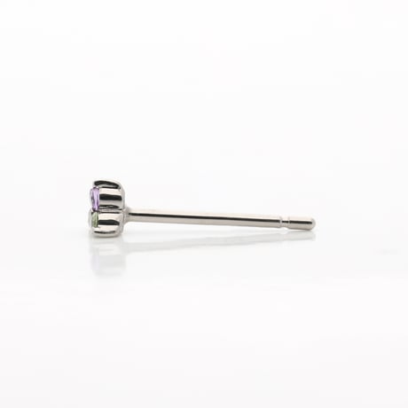 大切な絆を誕生石で紡ぐピアス【3石-選べる誕生石】｜Pt950 ｜Family Pierce Tri（ファミリーピアス・トリ）｜Artisan Works