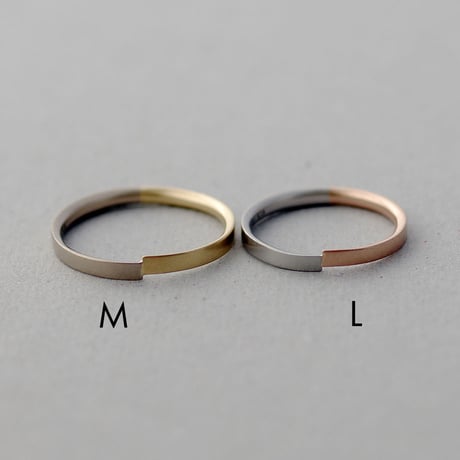 マリッジリング・結婚指輪【2本セット/Nodus（ノードス）】｜ プラチナ×K18PG,K18BG×K18YG / Combination｜[Artisan Works]