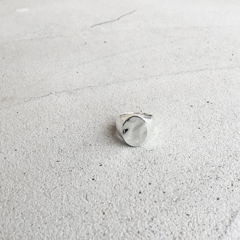 シグネットリング【ELLIPSE RING/印台打刻可能】|Silver925 シグネットリング【ELLIPSE RING/印台打刻可能】|Silver925