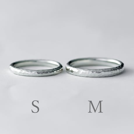リトラ シルヴァ ペアリング2本セット【無料内側刻印＆選べる宝石】｜幅2.3mm/3.0mm｜シルバー925｜Atelier CraM