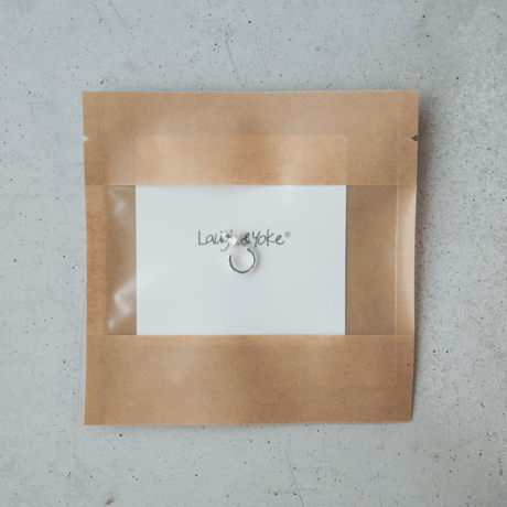 フープピアスS｜シルバー925｜HAZE HALF HOOP-S【Laugh＆Yoke 】｜Artisan Works