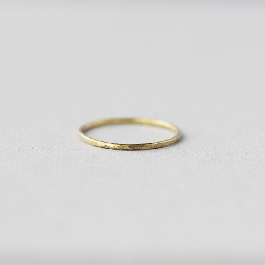 鎚目リング｜Brass / 真鍮｜[10min Ring] | Artisan Works b