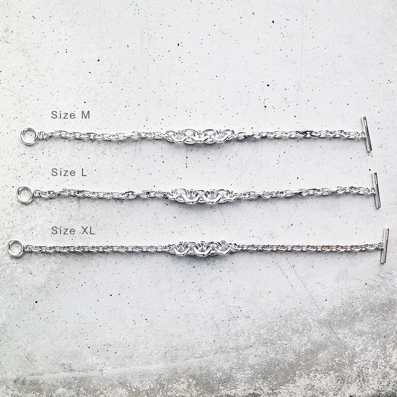 グラデーションチェーンブレスレット｜Silver925｜ONE OFF