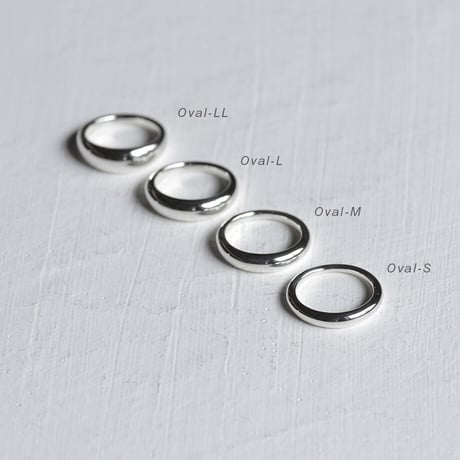 甲丸リングOval-L｜5.0mm｜シルバー925｜ 【Laugh＆Yoke】｜Artisan Works