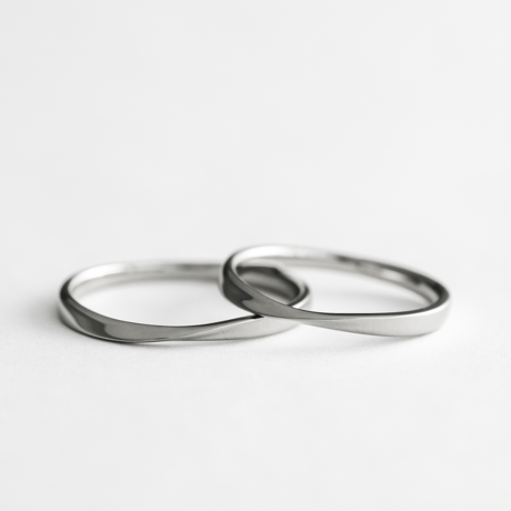 ひねりデザインの結婚指輪  Nova（ノヴァ）｜2.0mm幅｜プラチナ950｜Artisan Works