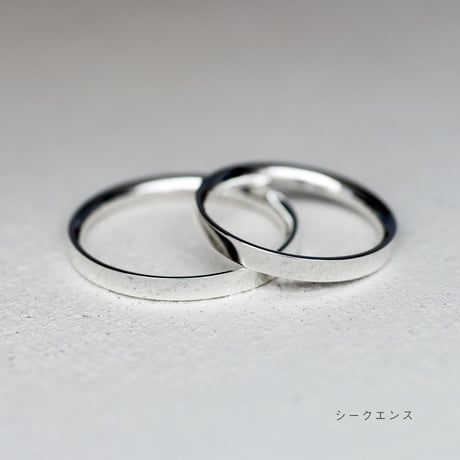 シークエンス ペアリング2本セット【無料内側刻印＆選べる宝石＆サイズ交換無料】｜2.4mm幅｜シルバー925｜Atelier CraM