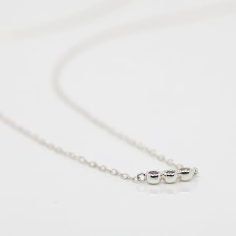 大切な人の宝石を紡ぐネックレス【選べる誕生石-3石-】｜シルバー925｜Family Necklace（ファミリーネックレス）｜Artisan Works