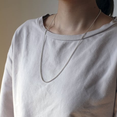 チェーンネックレスBALL｜2.3mm幅｜シルバー925｜ 【Laugh＆Yoke】｜Artisan Works