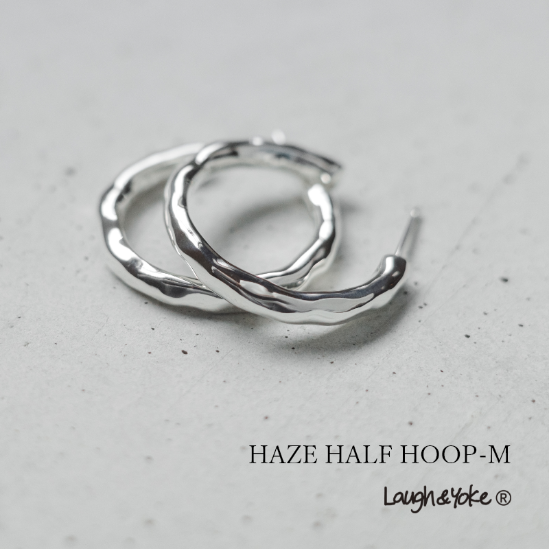 フープピアス Laugh＆Yoke HAZE HALF HOOP-M｜シルバー925｜Arti