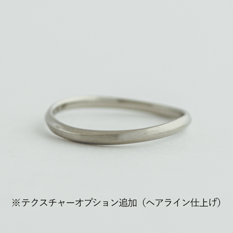 ウェーブデザインの結婚指輪  Calmato（カルマート）｜2.0mm幅｜プラチナ950｜Artisan Works