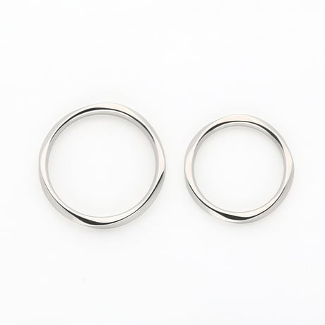 カトル ペアリング【無料内側刻印＆選べる宝石】｜幅2.0mm or 2.5mm ｜シルバー925｜Atelier CraM