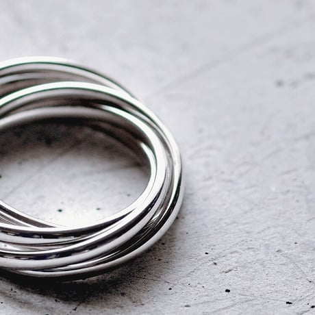 5連Ring 【Quintuple】｜シルバー×真鍮｜[Artisan Works]