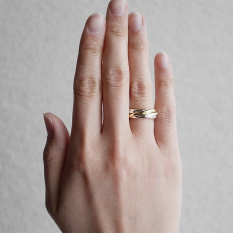 5連Ring 【Quintuple】｜シルバー×真鍮｜[Artisan Works]