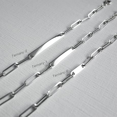 チェーンブレスレットTERNARY-0｜4.3mm幅｜シルバー925｜ 【Laugh＆Yoke】｜Artisan Works