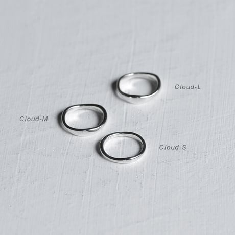 ゆらぎデザインリングCLOUD-L｜シルバー925｜ 【Laugh＆Yoke】｜Artisan Works