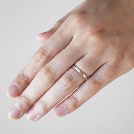 つや消し鎚目リング｜Silver925｜[10min Ring]
