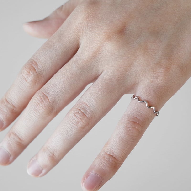 なみなみリング（ラウンド）｜Silver925 ｜ [10min Ring] | Artisa