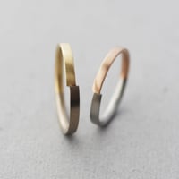 マリッジリング・結婚指輪【2本セット/Nodus（ノードス）】｜ プラチナ×K18PG,K18BG×K18YG / Combination｜[Artisan Works]