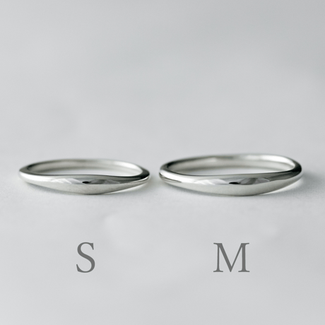 サイン・ラウンド ペアリング2本セット【無料内側刻印＆選べる宝石】｜幅2.8mm/3.2mm｜シルバー925｜Atelier CraM