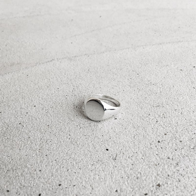 シグネットリング【サークル/打刻なし】｜Silver925｜[INITIAL