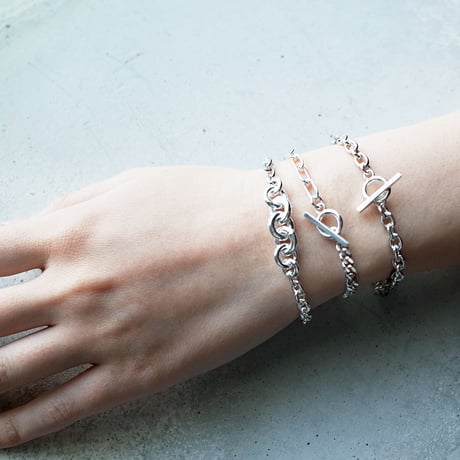 グラデーションチェーンブレスレット｜Silver925｜ONE OFF