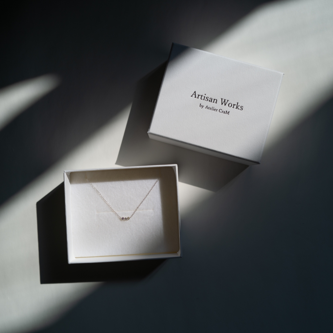 大切な人の宝石を紡ぐ【5石】-Family Necklace（ファミリーネックレス