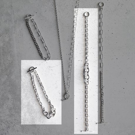 グラデーションチェーンブレスレット｜Silver925｜ONE OFF