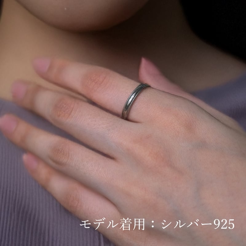 ぴ*の様 指輪 2g 14k刻印 大切な絆を文字で紡ぐ【リング外側にお好きな文字を刻印】Family