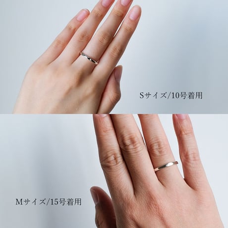 フラクチュエイト ペアリング2本セット【無料内側刻印＆選べる宝石】｜幅2.3mm/2.5mm｜シルバー925｜Atelier CraM