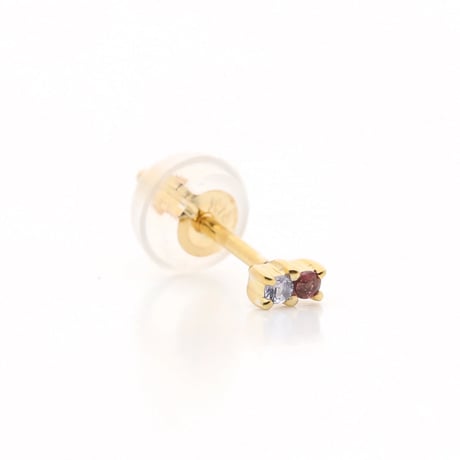 大切な絆を誕生石で紡ぐピアス【2石-選べる誕生石】｜K18YG｜Family Pierce Di（ファミリーピアス・デイ）｜Artisan Works