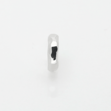 フープピアスS｜シルバー925｜HAZE HALF HOOP-S【Laugh＆Yoke 】｜Artisan Works