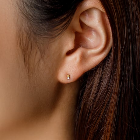 大切な絆を誕生石で紡ぐピアス【2石-選べる誕生石】｜Pt950｜Family Pierce Di（ファミリーピアス・デイ）｜Artisan Works