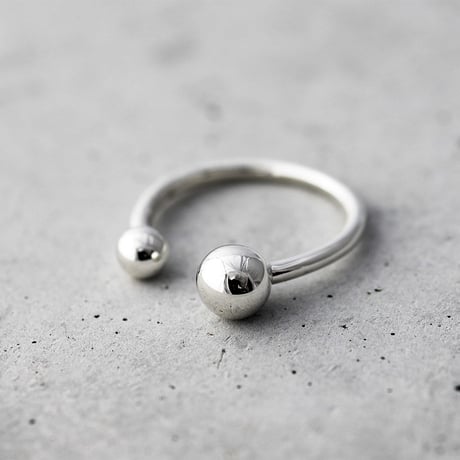 Double Ball Ring 【フリーサイズ 】｜Silver925｜[Artisan Works]