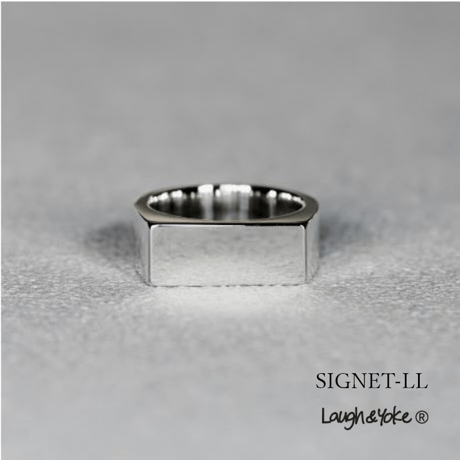 印台リングSIGNET-LL｜6.9mm幅｜シルバー925｜ 【Laugh＆Yoke】｜Artisan Works