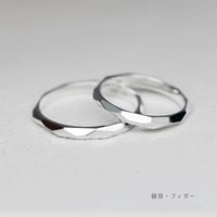 リトラ ノッテ ペアリング ペアリング2本セット【無料内側刻印＆選べる宝石＆サイズ交換無料】｜2.5mm幅｜シルバー925｜Atelier CraM