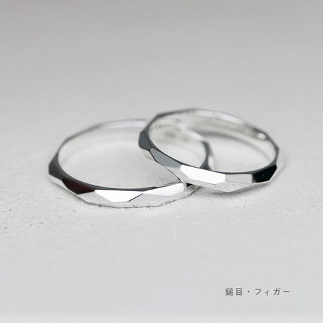 リトラ ノッテ ペアリング ペアリング2本セット【無料内側刻印＆選べる宝石】｜2.5mm幅｜シルバー925｜Atelier CraM