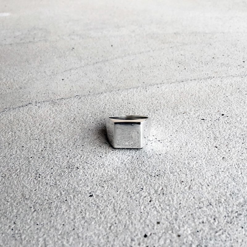 SQUARE CLASS RING(スクエア 打刻なし)｜トップサイズ13mm