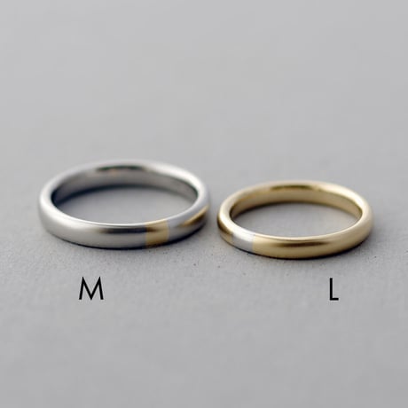 マリッジリング・結婚指輪【2本セット/Momenti（モメンティ）】｜プラチナ×K18YG / Combination｜[Artisan Works]