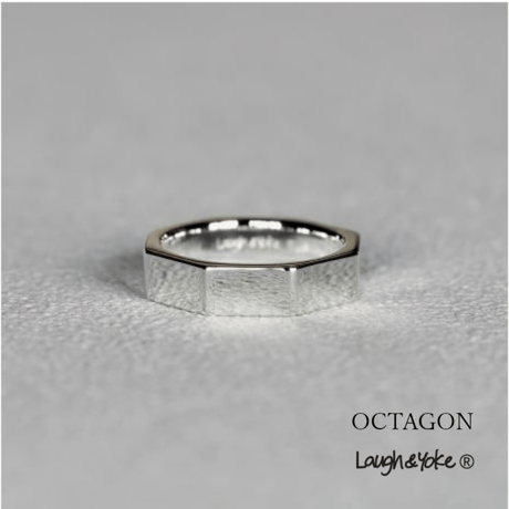 八角形リングOCTAGON｜4.7mm幅｜シルバー925｜ 【Laugh＆Yoke】｜Artisan Works