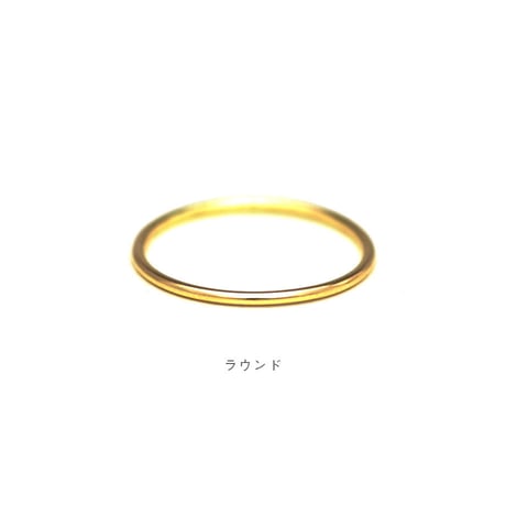 デザインを選べるセミオーダーリング【幅1.0mm】｜K18イエローゴールド｜[10min Ring]