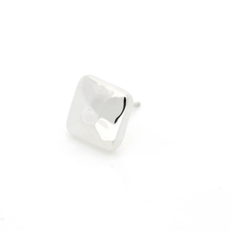 スタッドピアス｜シルバー925｜  HAZE SQUARE STUD【Laugh＆Yoke】｜Artisan Works